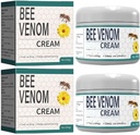 2PCS Bee Venom Moisturizing Cream, New Bee Venom Cream, Provides for ack,Neck,Hands,Feet Joints Etc.