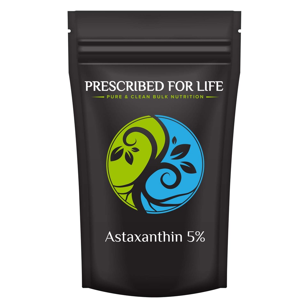 Prescribed For Life Astaxanthin, Natural 5% Astaxanthin Powder Supplement Made from Red Algae (10kg)