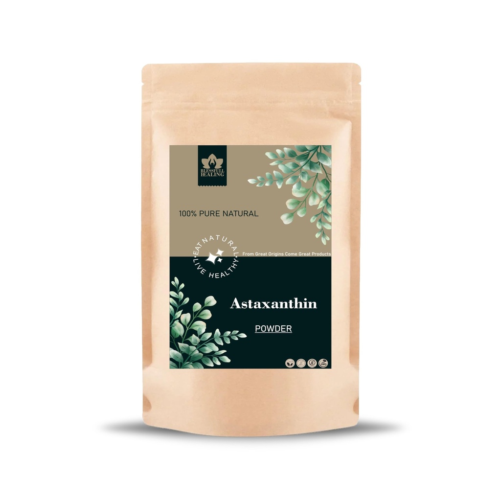 Blessfull Healing Astaxanthine Powder 100% Pure Natural 100 Gram / 3.52 oz