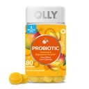 OLLY Probiotické Gummy, 1 miliarda CFU, Immune and Digestive Support, Chewable Probiotic Supplement, Mango, 80 gróf