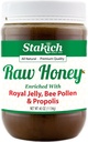 Stakich Royal Jelly, Bee Pollen, Propolis Raw Honey - Čistý, Nespracovaný, nevyhrievaný - 40 Ounce