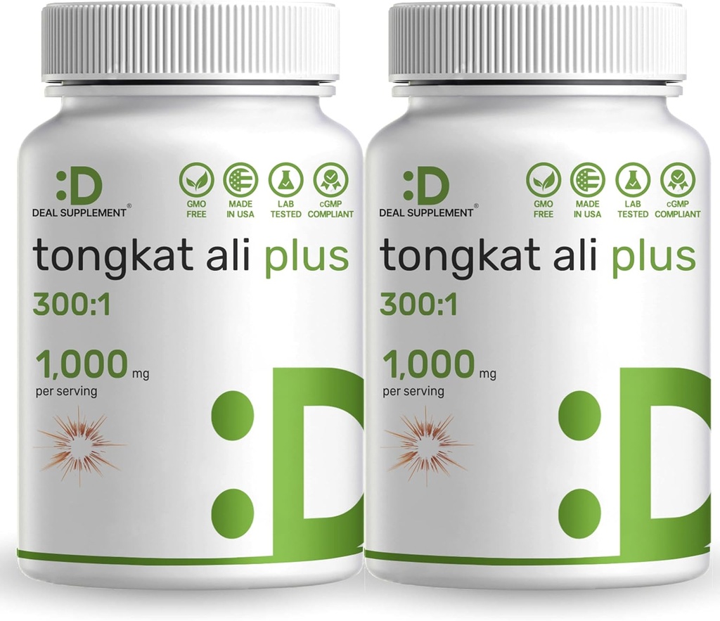 2 balenie Tongkat Ali extrakt 300:1 s Horny koza burina 1,100mg, 480* Kapsule 