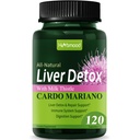 Silymarin Milk Thistle Liver Detox Kapsule od Mastné Liver, Alcachofa y Cardo Mariano con Silimarina para el Higado Graso, Pečeň Clease Detox & Repair Formula w/Artichoke Extract. 120Count