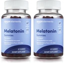 Elementy - Melatonín 10mg Gummy, podporuje pokojný spánok, jahoda, 60 Počet (predtým Revly) (Back of 2)