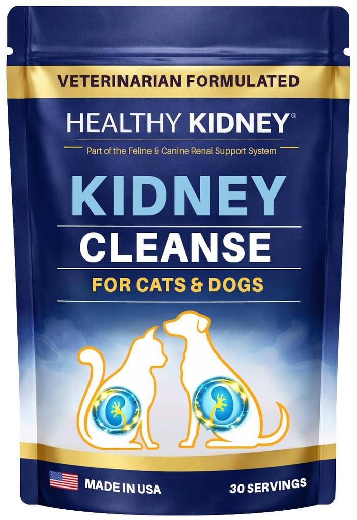 Kidney Cleanse for Cats & Dogs Activated Charcoal for Cats & Dogs - Vet Formulated & Vet Approved Pet Activated Charcoal Powder for Kidney Support - Digestive Aid, Kidney & Liver Support for Pets