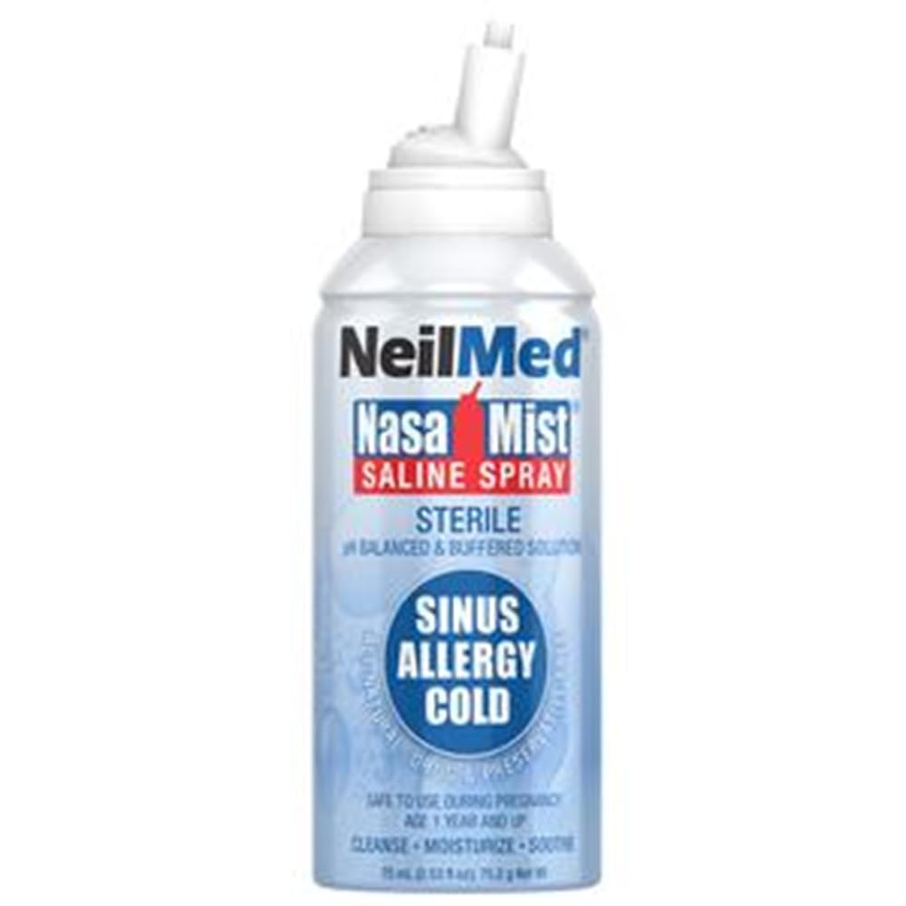 Neilmed Nasamist Isotonic Saline Spray For Allergy & Sinus Sufferers, 75 ml Pack of 2