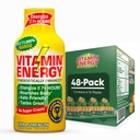 Vitamín Energy B12 11,000% Extra sila Energia Shot Mango 48 Balenie, 260 mg prírodný kofeín, B12 & B6, Nootropic Focus, Vitality, Zero Sugar, Gluten-free, Vegan, Kosher, 1,93 fl oz