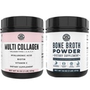 Ľavé pobrežie Výkon Pure Bone Brot a multi kolagén prášok pre kĺb, vlasy, koža, a nechty podpora