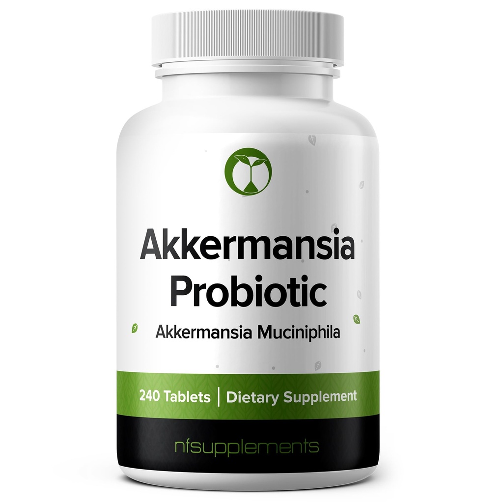 Akkermansia Muciniphila Probiotic Supplement 240 Tablety 100 Million AFU Probiotiká pre mužov a ženy podporuje Intestinálne trávenie a zdravie Gut (240, Akkermansia Muciniphila)