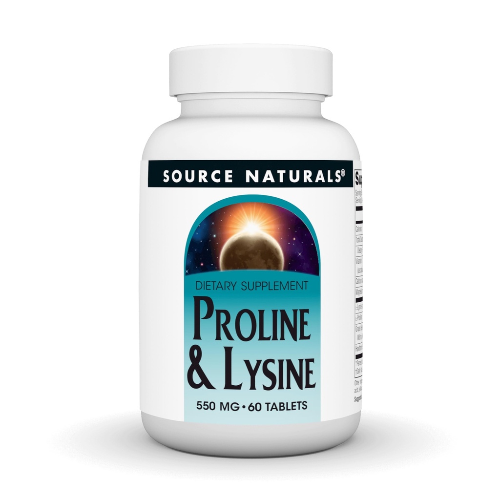 Zdroj Naturals L-Proline & L-Lysine, 550 mg - 60 tabliet