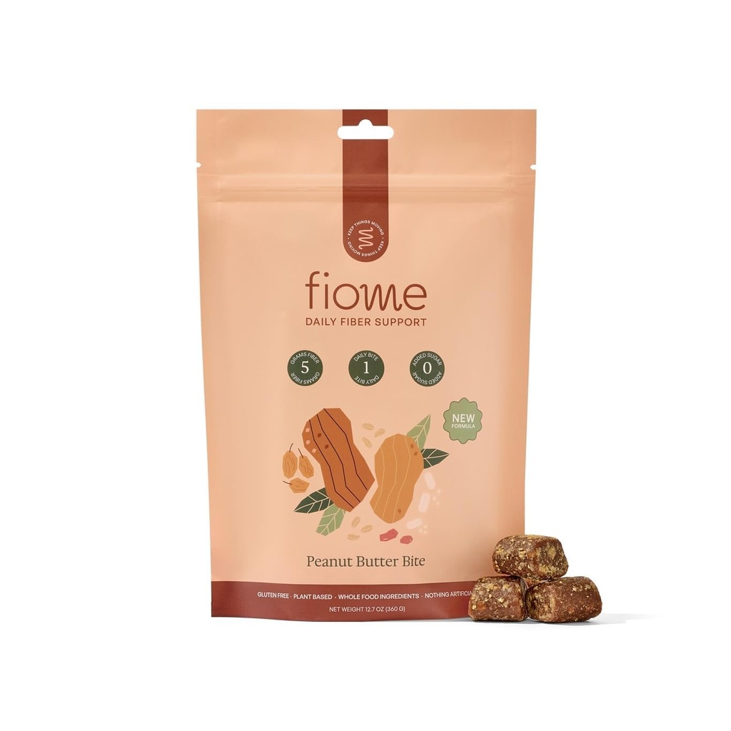 Fiber Supplement - 5g Denné Fiber Bite - podporuje pravidelnosť, Trávenie a zdravie Gut - Všetky prírodné zložky, Arašidové maslo Cacao chuť, 30 porcií