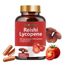Lykopén Kapsule - Lykopén Supplement 200 mg with Reishi Mushroom 200 mg, Natural Tomato Extract Mushrom Capsulas od Immune Support - Gluten-Free, Non-GMO