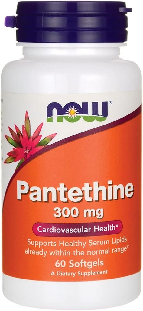 Teraz Foods Pantethine 300mg 60 Sgels by Now Foods, 1.0 Počet