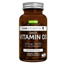 Igennus Daily Vitamin D3 2000iu, 50 μg, Čistá značka, 365 malých tabliet, 1-ročná ponuka, Vegetariánsky cholekalciferol Vitamín D doplnok