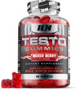 Iron Labs Nutrition Testo Gummies for Men (60 Gummies) - High Strength Booster for Men - Mixed Berry Flavor - Features Maca, Ginseng, Zinc and Selenium - Sugar Free & Vegan Suitable