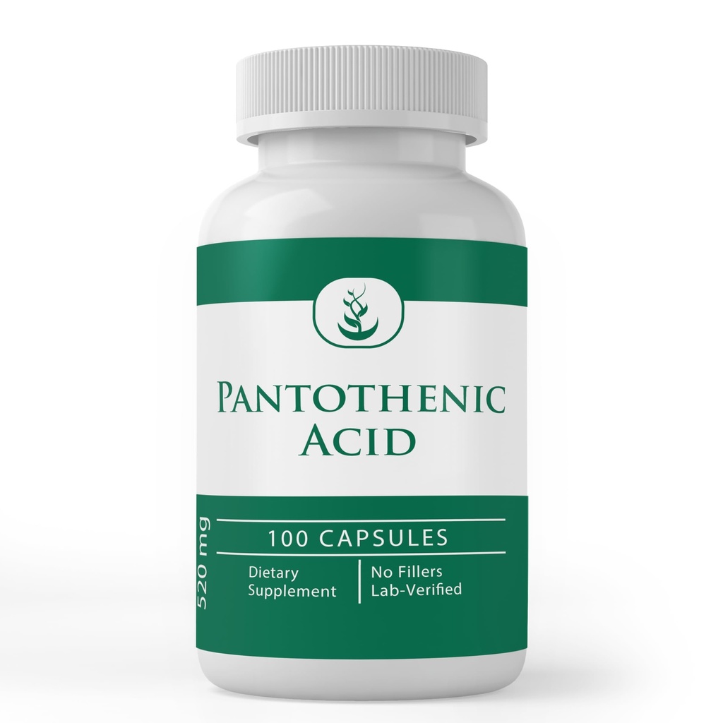 ČISTÉ ORIGINÁLOVÉ SUROVINY Kyselina pantoténová (100 kapsúl) Čistá, vitamín B5, doplnok vápnika