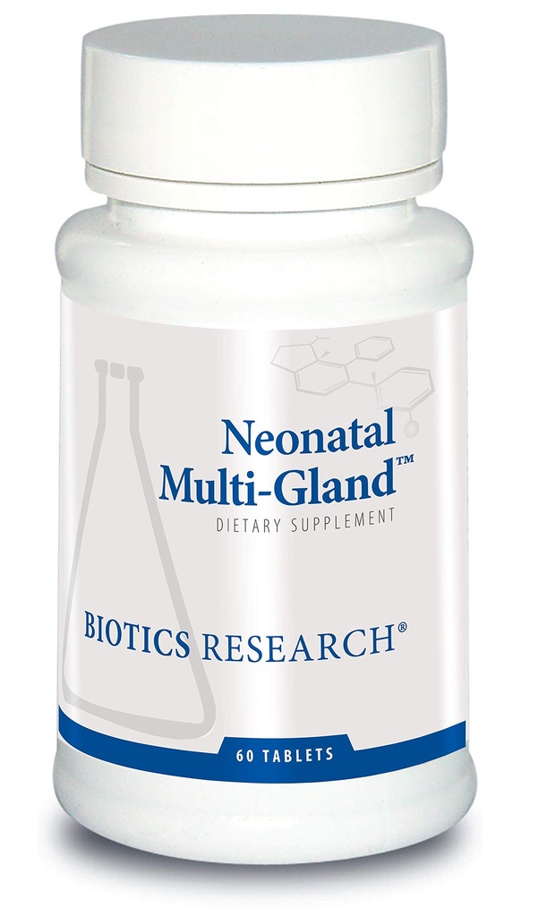 Biotics Research Neonatal Multi-GlandTM Mixed Organs and Glandular Concentrations, Broad Spectrum Therapy, Spleen, Heart, Pancreas, Obličky, Brain Liver, Adrenal, Thymus, Pituitary or Hypothalamus 60 Tabs