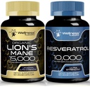 WELLNESS LABSRX kapsule Resveratrol 10000 - Lions Mane Supplement Kapsule