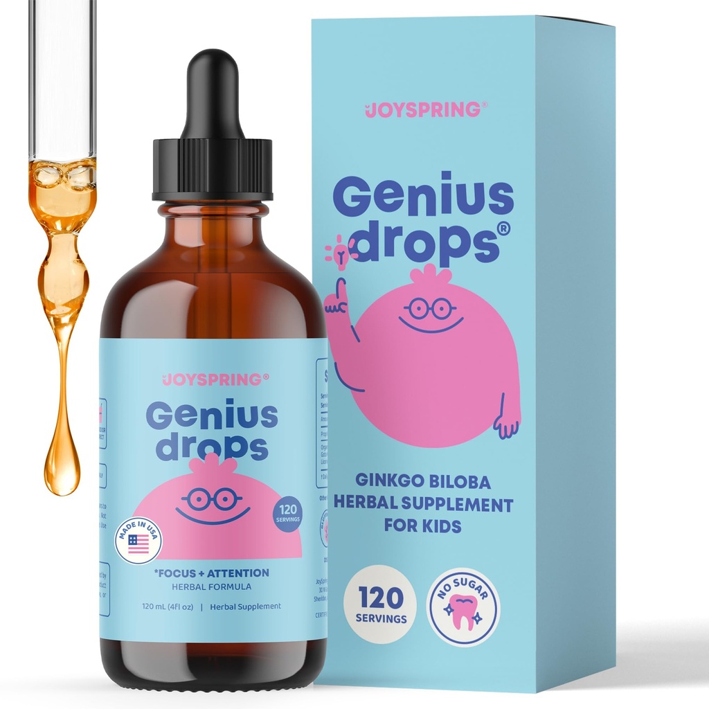 JoySpring Genius kvapky - Organické Focus kvapky pre deti 