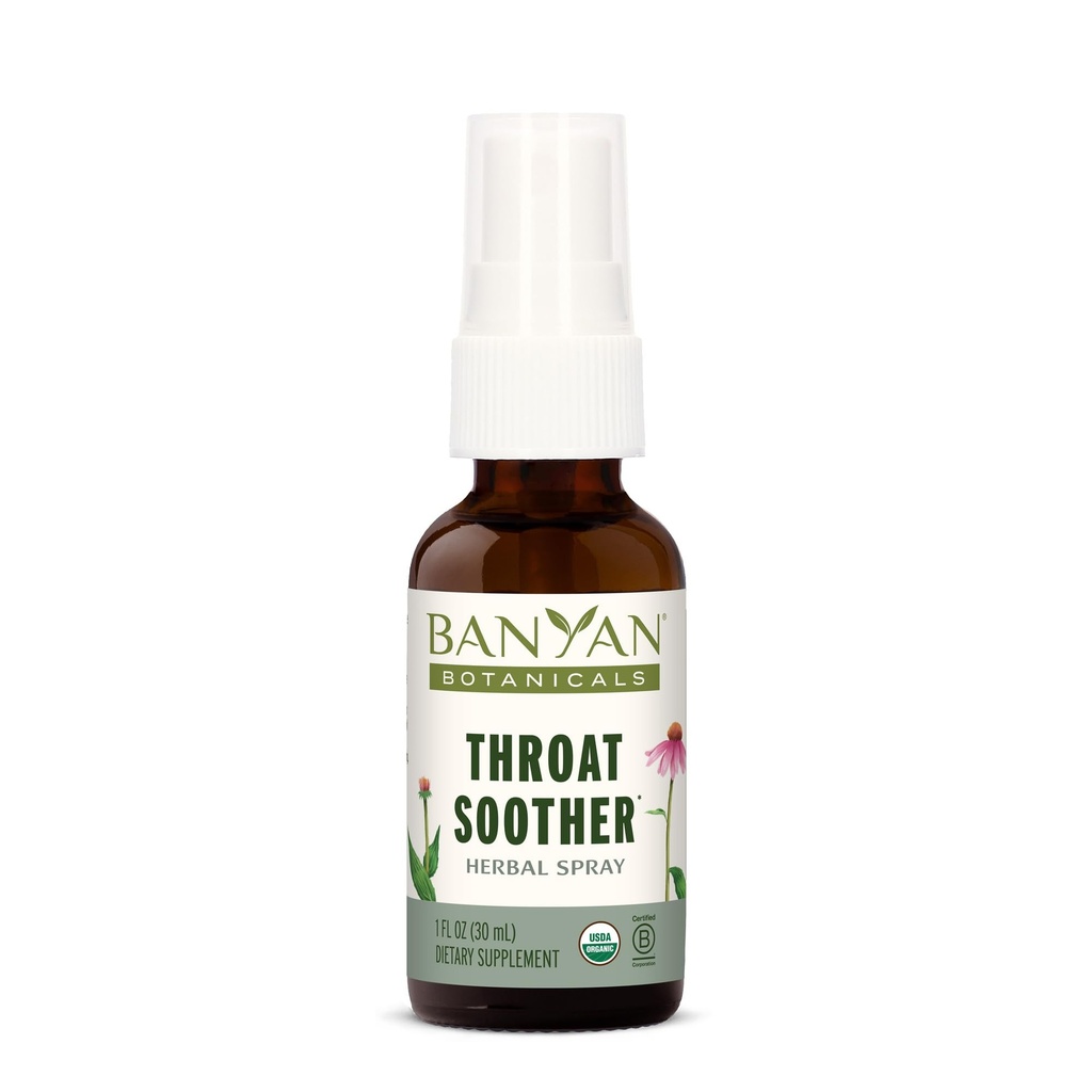 Banyan Botanicals Throat Sother bylinný sprej 