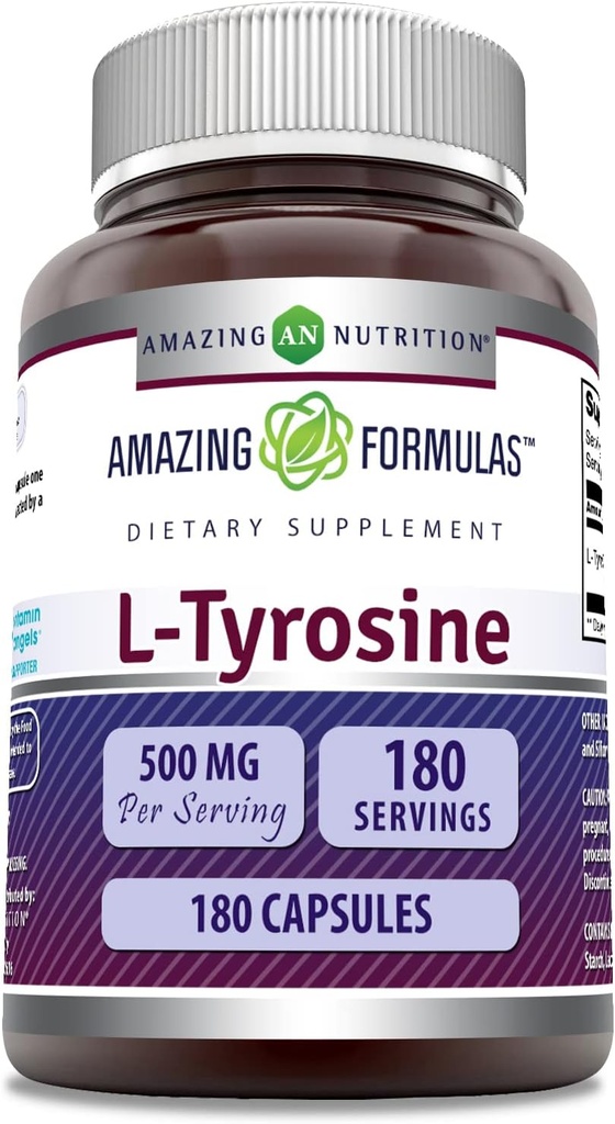 Amazing Formulates L-Tyrosine Amino Acid Supplement 