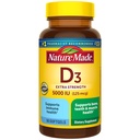 Prírodné vitamín D3 5000 IU (125 μg) Softgels, Extra sila Vitamín D doplnok pre kosti a imunitného zdravia podporu, 90 Softgels, 90 dní