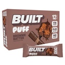 Postavený bar, Puff Protein Bars, Brownie Batter Puff, 17g Bielkoviny Snacks, On-The-Go Bars, Iba 140 kalórií, 6g Cukor, Kolagén, Gluten Free, 12 Počet
