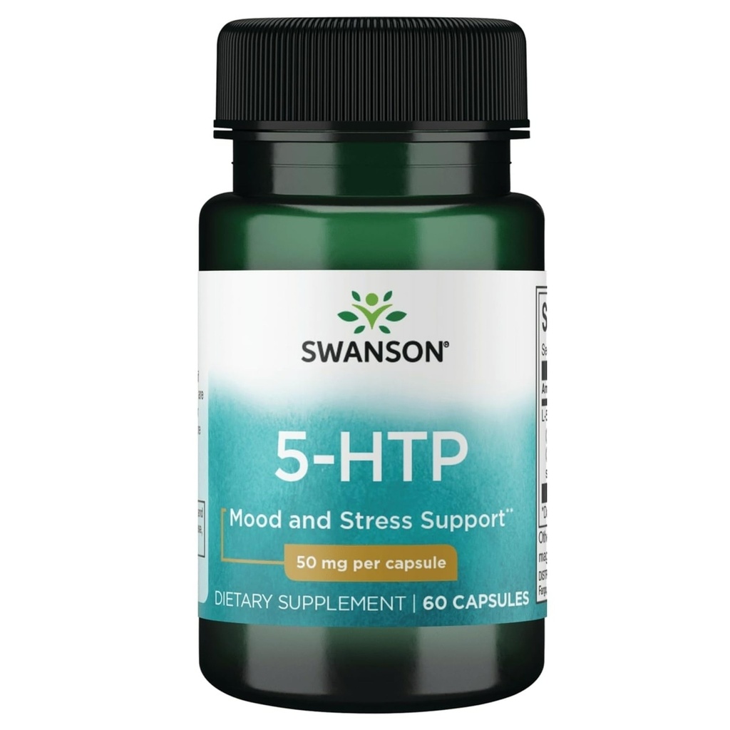 Swanson Premium Amino Acid 5- Htp - Extra sila - 50 miligramov 60 kapsúl