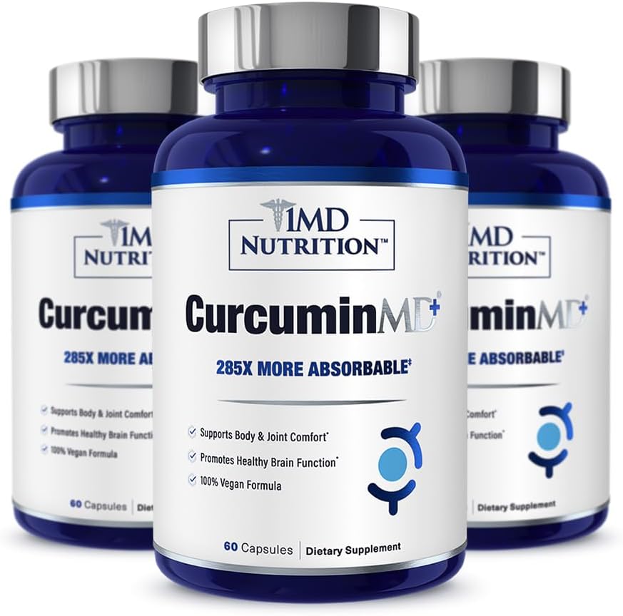 1MD Nutrition CurcuminMD Plus - Turmerica Curcumin s Boswellia Serrata - 285x Viac Absorbovateľný 