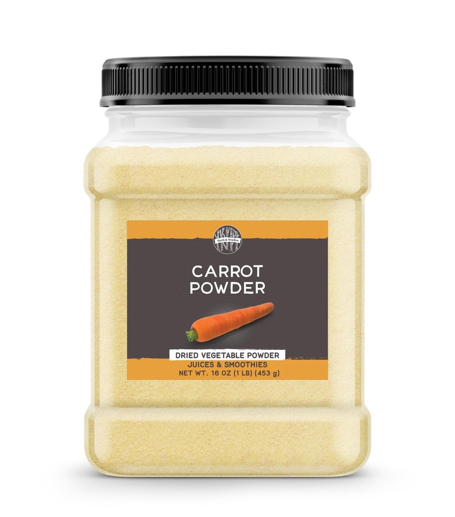 Powder Birch & Meadow Carrot, 1 LB, Smoothies & Juice, Rastlinný prášok, Beta karotén