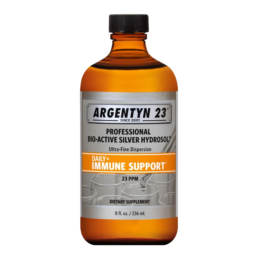 Argentyn 23 Profesionálna imunitná podpora - Koloidné striebro, bio-aktívny hydrosol striebra, 23 ppm, Liquid Twist Top, 8 Fl Oz (236 ml)