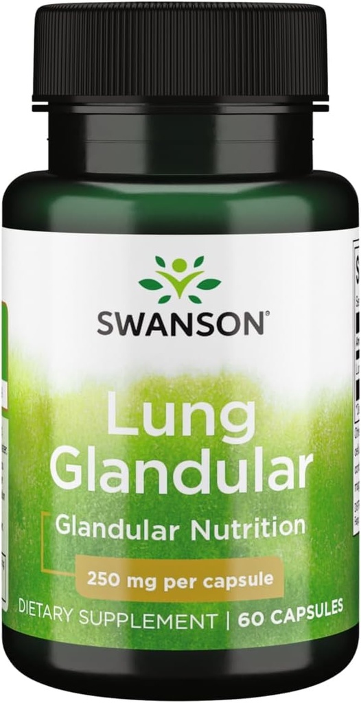 Swanson Raw Lung Glandular 250 Milligrams 60 kapsuly