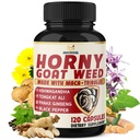 BMVINVOL Horny Koza Weed for Men and Women with Maca, Tribulus, Ginseng, Ashwagandha, Tongkat Ali - 120 Kapsule od 4 mesiac Dodávka