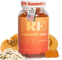 Pumpkin Seed Oil Gummies I Sugar Free Gluten Free Non GMO Organic Dietary Supplements I Hair growth, Glowing Skin Prostate Health Urinary Tract Support I 240 Grams I balenie 60