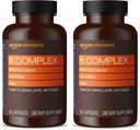Elements B Complex, High Potency, 83% Celopotravinárska kultúra, podporuje Immune and Normal Energy Metabolizmus, Vegan, 65 Kapsule, 2 mesiace dodávky (Packaging May Vary) (Pack of 2)