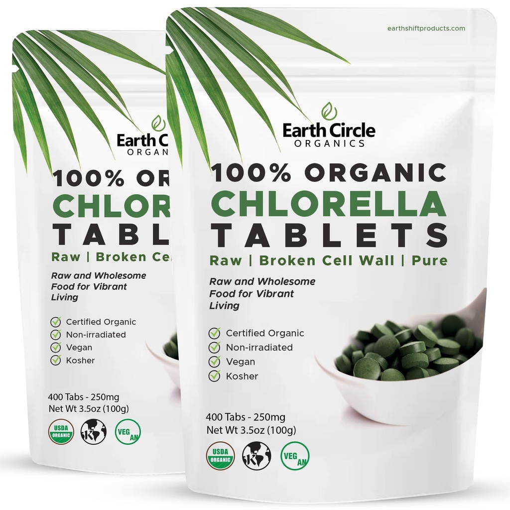 Organic Chlórella Tablety 400 Gróf 