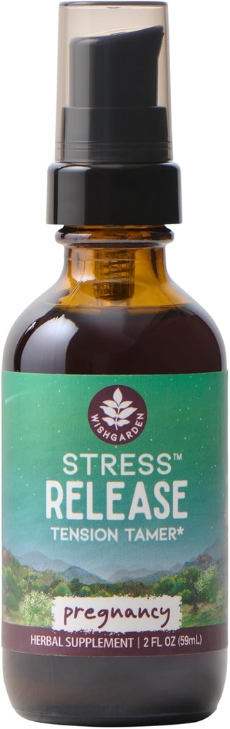 PrianieZáhradné byliny Stres uvoľnenie pre tehotenstvo - Natural Herbal Stress Relief Supplement with Lemon Balm & harmanček, Adrenal Podpora tehotenstva a popôrodu podporuje relaxáciu a pokoj, 2oz