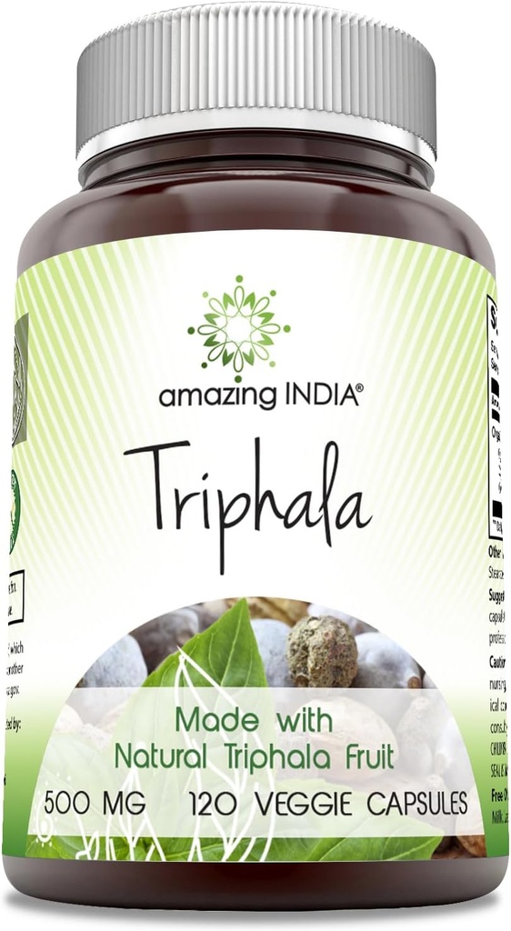 Amazing India Natural Triphala Supplement 