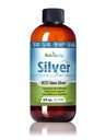 NutriNoche Koloidné striebro Tekutina - Premium Silver for Immune Support - Organic Plata Coloidal para Tomar - 99,99% Ultra Pure Nano Particles for Optimal Absorbtion - 30 ppm 8 oz