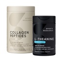 Športový výskum Kolagén Peptidy Hydrolyzované typ 1 a 3 prášok Proteín doplnok Jednoduché miešanie Vital Nutrienty & Proteíny a Double Strength L-Theanine Supplement for Focus, Relaxation & Alertness