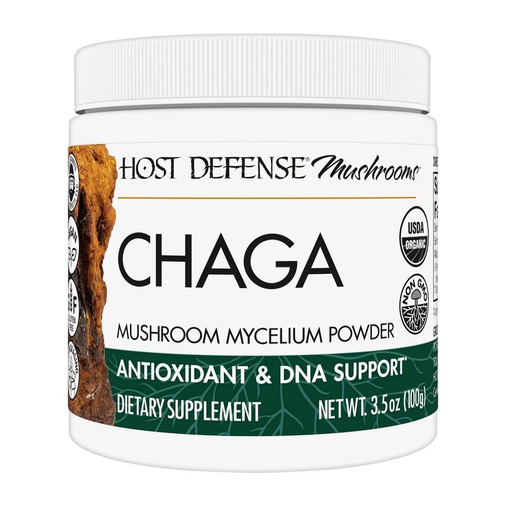 Host Defense Chaga Powder - Immune System Suplement - Chaga Mushroom Powder for Antioxidant Activity Support - Dietary Mushroom Supplement - 3.5 oz (66 Servings)
