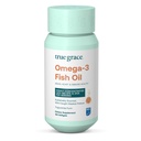 Pravá Grace Omega-3 rybí olej - 180 Softgels - 1400 mg EPA + DHA - mozog, srdce, spoločné a imunitné zdravie - organické, bez lepku, bez sóje