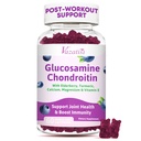 Glukozamín Chondroitín Gummies - Glukozamín Gummies s MSM, Turmerica & Boswellia, Podpora Kartilage, Spoločná štruktúra a tkanivo, Joint Suplement pre mužov a ženy - 60 Cts