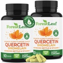 ForestLeaf Quercetin s hypromelínom - 1350 mg Zmes s vitamínom C & Stinging Nettle, Advanced Quercetin 500mg Supplement, non-GMO Gluten Free, Natural Immune & Respiratory Function 180 Veggie Kapsule