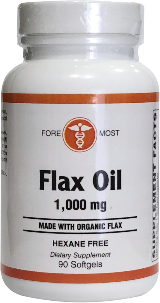 Ľanový olej, 1000mg, 90 Softgels