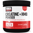 Force Factor Creatin HMB Powder, 5g Creatin Monohydrát + 3g myHMB pre rast svalov, silu, energiu a zotavenie, s AstraGin pre zvýšenú absorpciu, bez príchute, 30 porcií