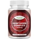High Strength Hawthorn Berry Kapsule - Pure Antioxidant Hawthorn Berry Supplement with Leaf & Flower Extract 4:1 for Heart Health & Digestion - Energy Support for Men & Women - 120 Count Pack