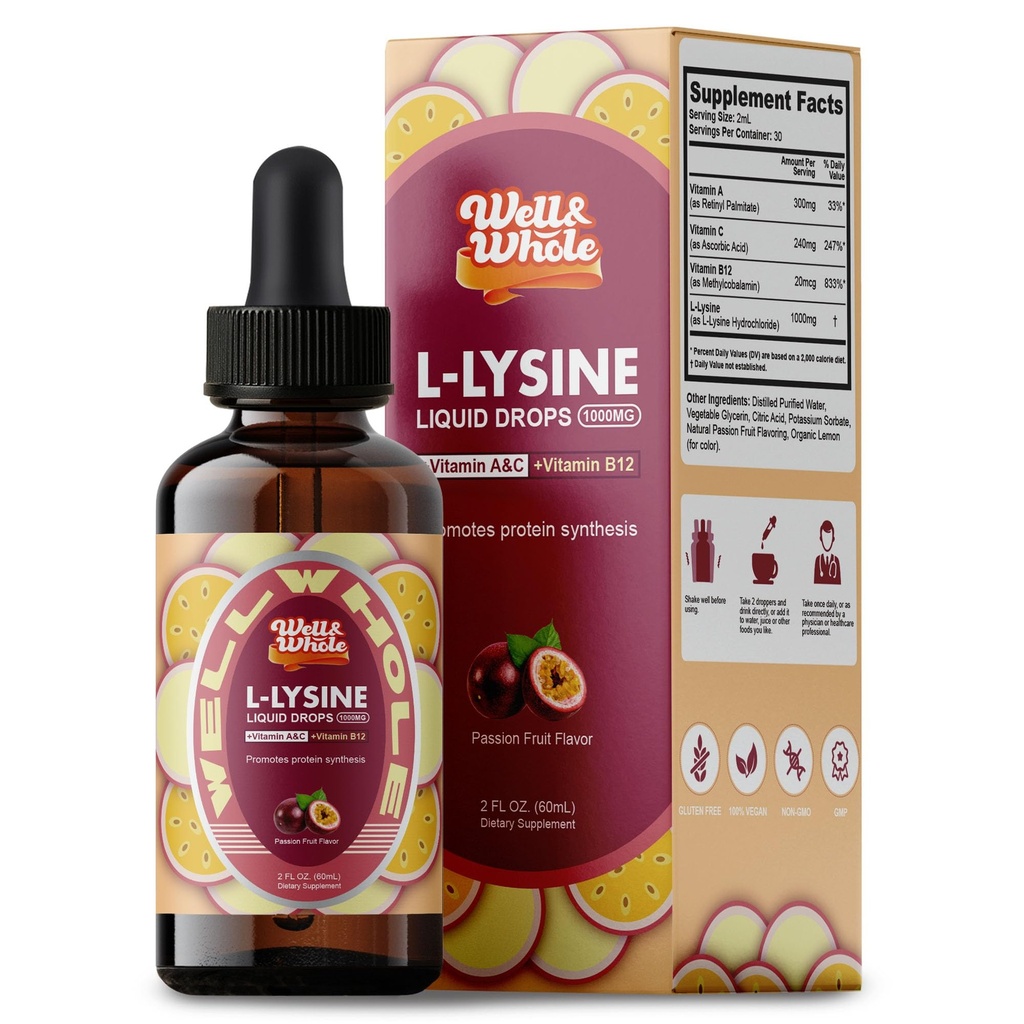 L-Lysine Supplement Liquid Drops 
