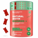Carbamide Forte Biotin Gummies for Hair Growth | Supplement for Men & Women | - 30 Veg Strawberry - Flavored Gummies