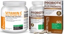Bronson Probiotic 50 miliárd CFU + Prebiotic with Apple Polyphenols & Ananás Fruit Extract Vitamín C prášok Čistá kyselina askorbová Rozpustná jemných nekryštálov
